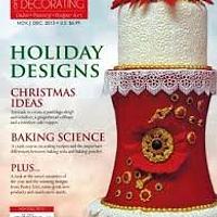 VINTAGE WHITE CHRISTMAS For AMERICAN CAKE DECORATING PRINTED MAGAZINE DEC ISSUE