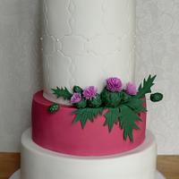Wedding cake - Thistle