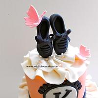 tap shoe cake