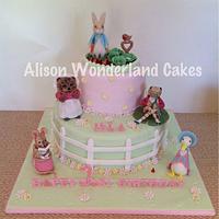 Beatrix Potter 1st Birthday Cake for Isla