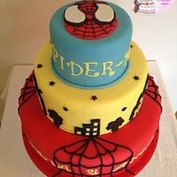 Spider man cake