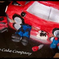 auto mechanic graduation cake