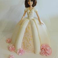 Tangled Rapunzel Bride Cake