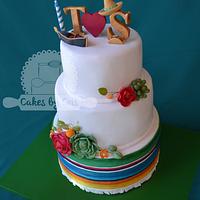 Mexican inspired wedding cake