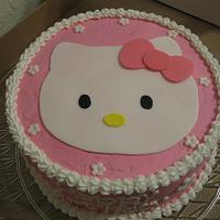 Hello Kitty Cake w/ Cupcake Toppers