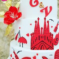  Wedding  cake  "Barcelona" 
