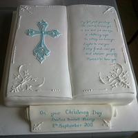 christening cake