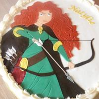 "Brave" Merida cake