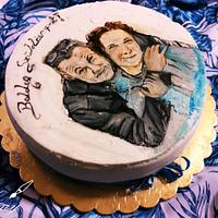 Painted cake Painted cake