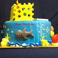Sea Animals/Under the sea cake