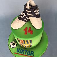 Soccer birthday cake 