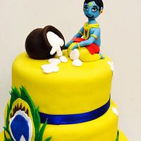 Krishna's childhood cake