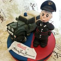 policeman cake topper