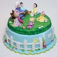 80th anniversary cake