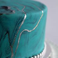 Turquiose Gemstone Cake