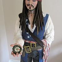 5ft 5 Almost Life size Johnny Depp as Jack Sparrow Cake!