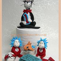 Cat in the Hat & Friends Cake Toppers - fondant
