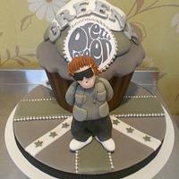 Liam Gallagher giant cupcake! 
