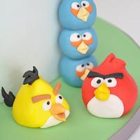 Angry Birds birthday cake