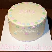 Polka Dot Cake with a suprise inside too :)