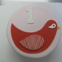 Red bird cake