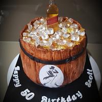 Liquor Barrel Cake 