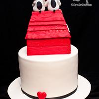 Snoopy in Love...Belated Wedding Cake