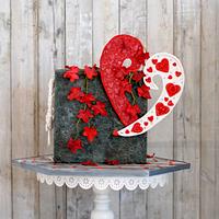 Caker buddies valentine collaboration- wall of Love 