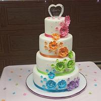 rice paper ruffles:) - cake by emmalousmom - CakesDecor