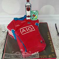 Natalie - Dublin GAA Jersey 40th Birthday Cake