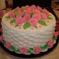 Roses mother's day cake