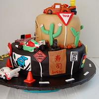 Cars 2 birthday cake