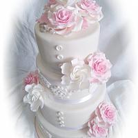 My first 4-tier wedding cake