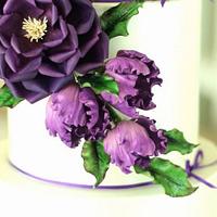 Alluring Purple - Wedding cake