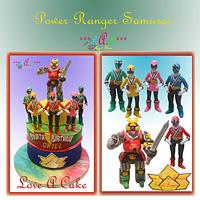 Power Ranger Samurai-themed Birthday Cake