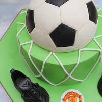 football /soccer cake 