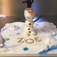 Frozen cake for my Princess Zoé