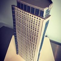 Crystal Tower Office Building Cake