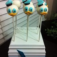 Donald Duck Cake Pops