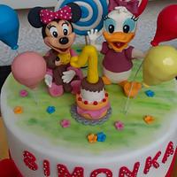 Minnie and Daisy cake