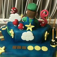 Luigi Birthday Cake 