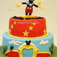 mickey mouse in mickey park inspired cake