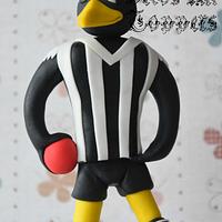 Collingwood Magpie Cake Topper 