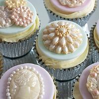 Vintage Brooch Cupcakes