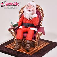 Santa Claus in a Chair Topper