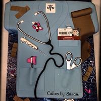 Nurse graduation cake