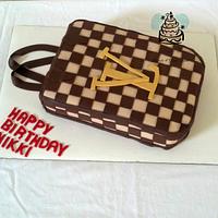 LV Damier Birthday Cake