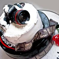 Photo camera cake