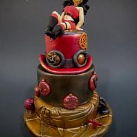 Steampunk Christmas Cake