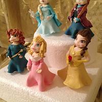 Disney princess cake toppers